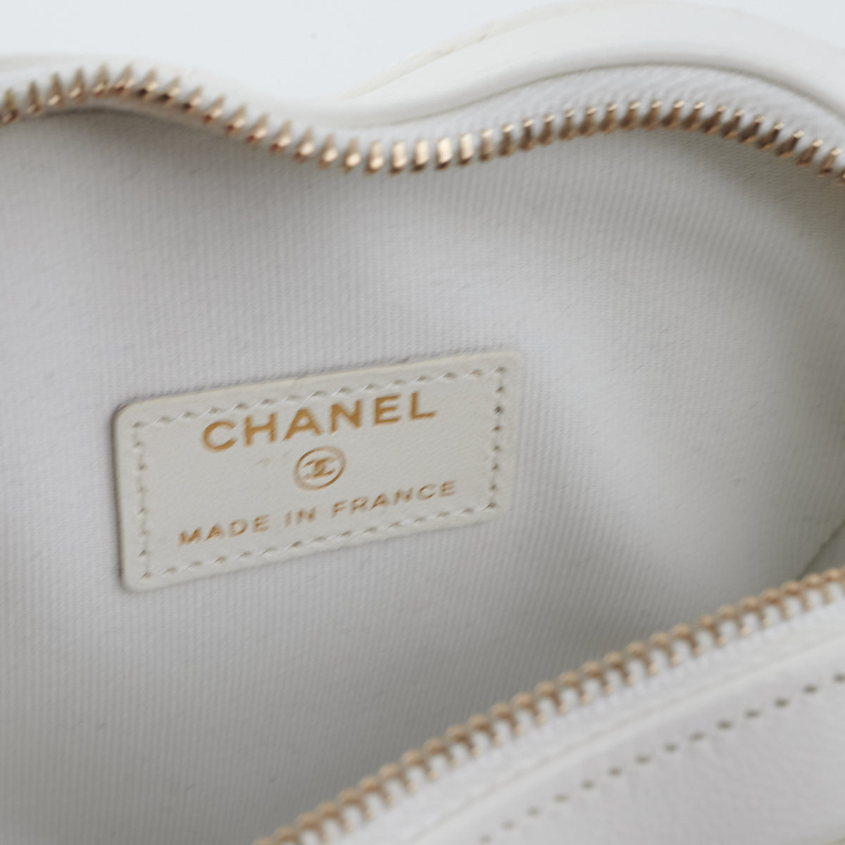 Chanel Mini Heart Bag White