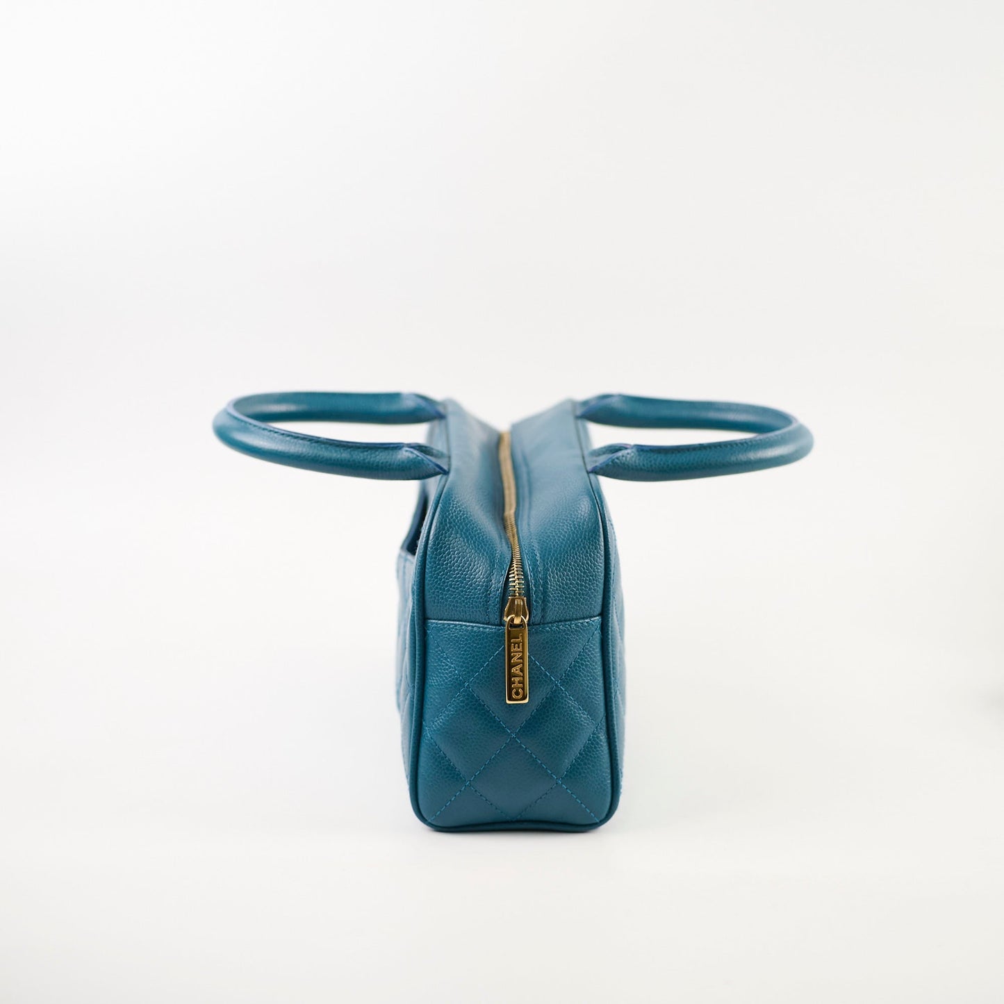 Chanel Bowling Bag Caviar Blue