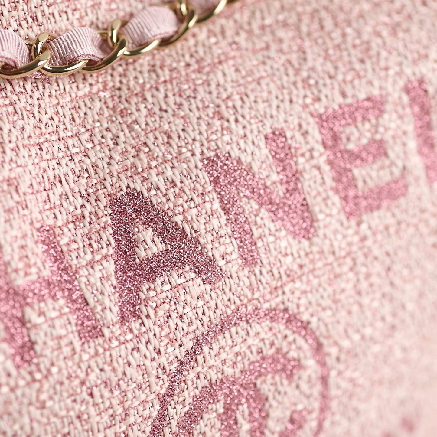 Chanel Deauville Tote Pink Tweed - Series 27
