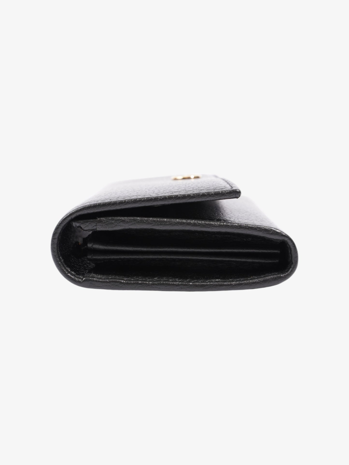 Gucci Continental Long Wallet Black Leather