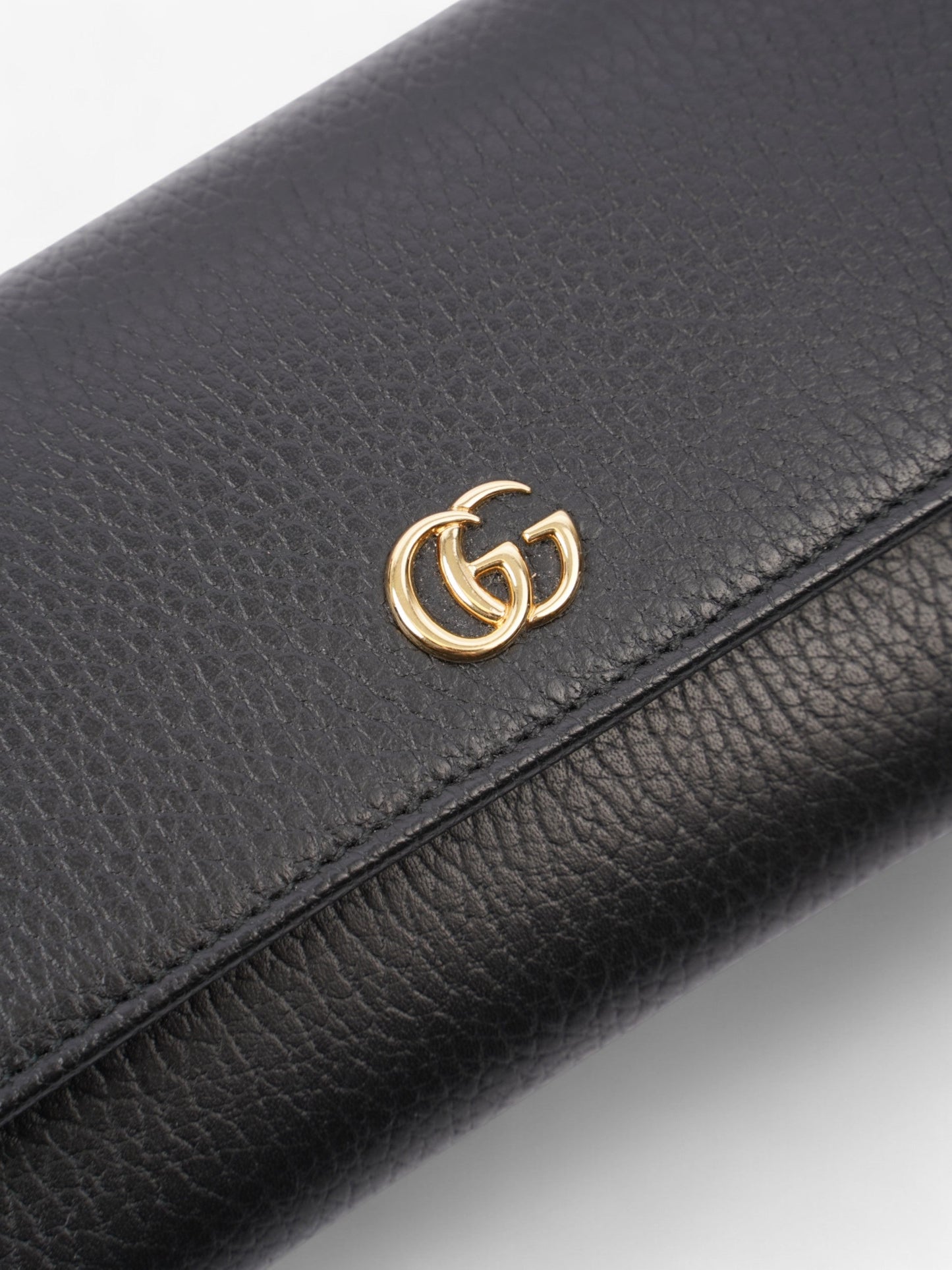 Gucci Continental Long Wallet Black Leather