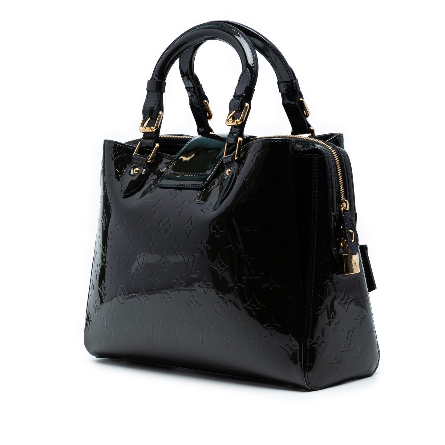 Green Louis Vuitton Monogram Vernis Melrose Avenue Handbag