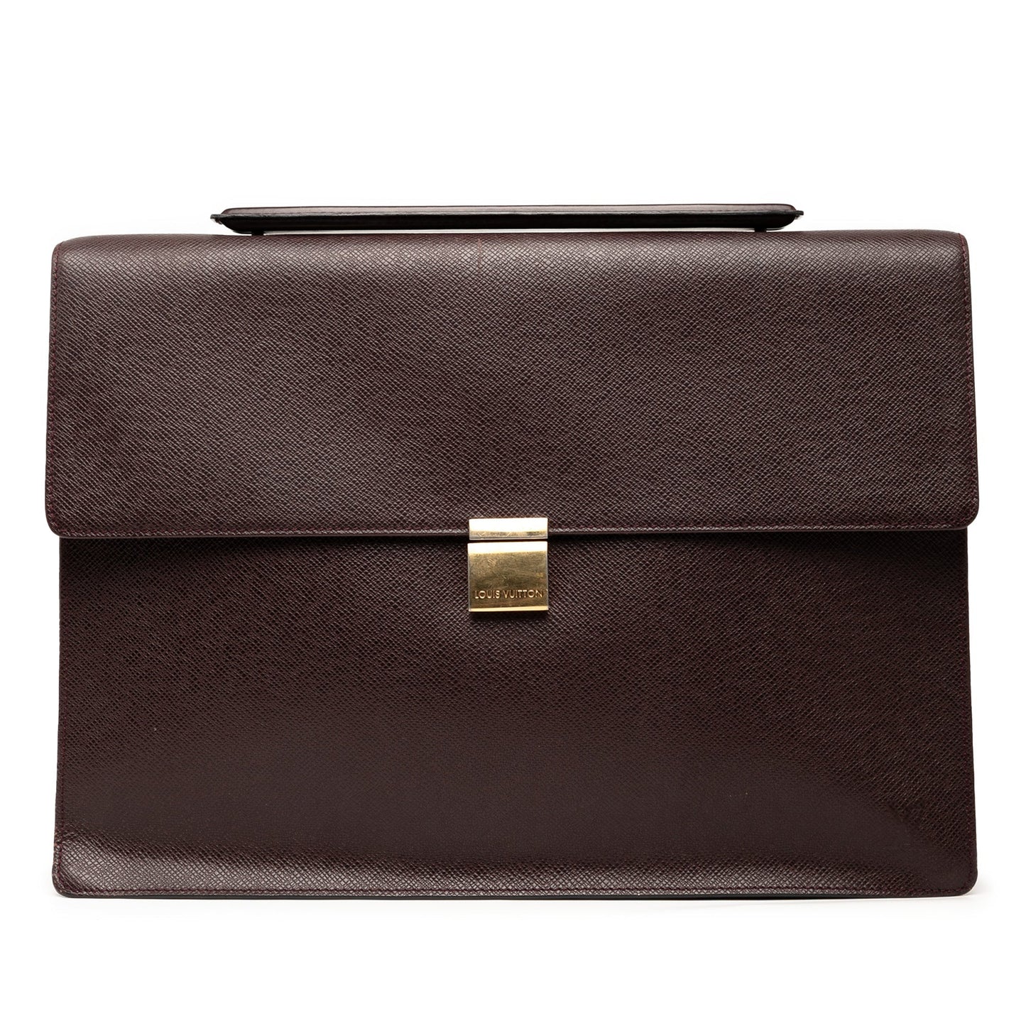Brown Louis Vuitton Taiga Porte-Documents Angara Business Bag
