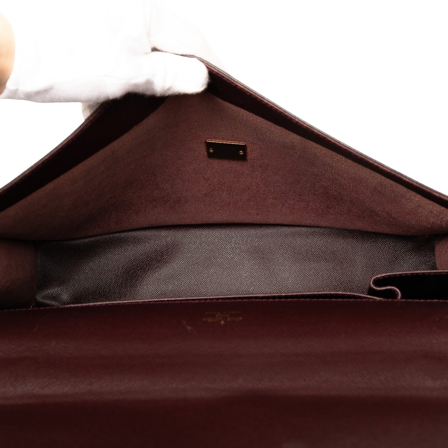 Brown Louis Vuitton Taiga Porte-Documents Angara Business Bag