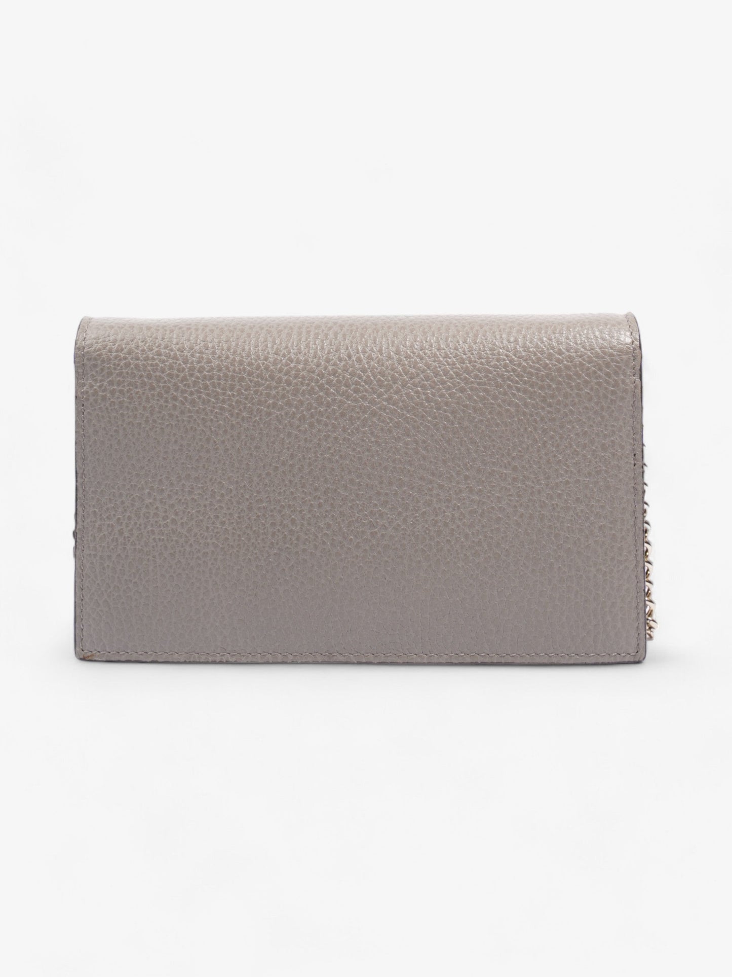 Gucci Betty Chain Wallet Grey Leather