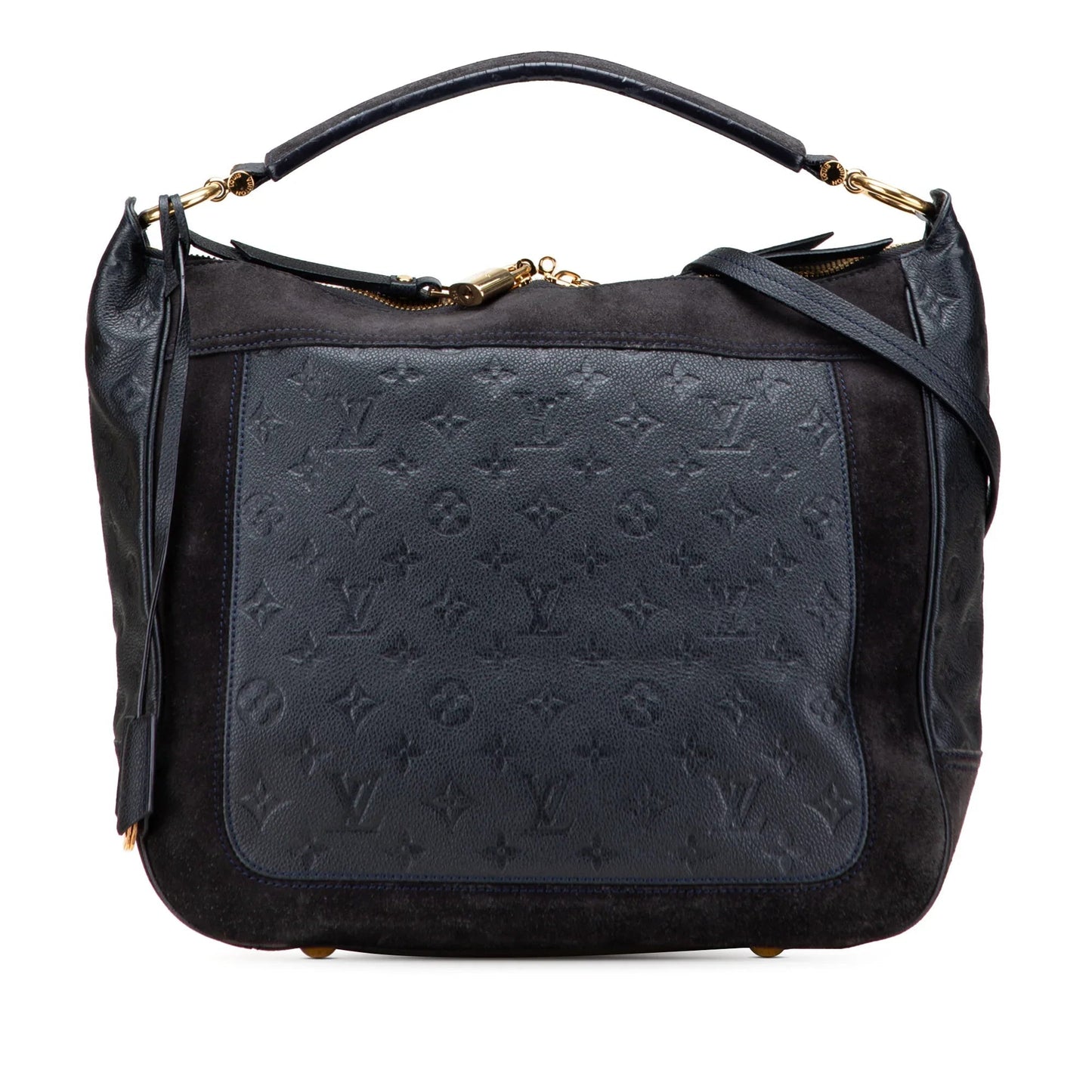 Blue Louis Vuitton Monogram Empreinte Audacie MM Satchel