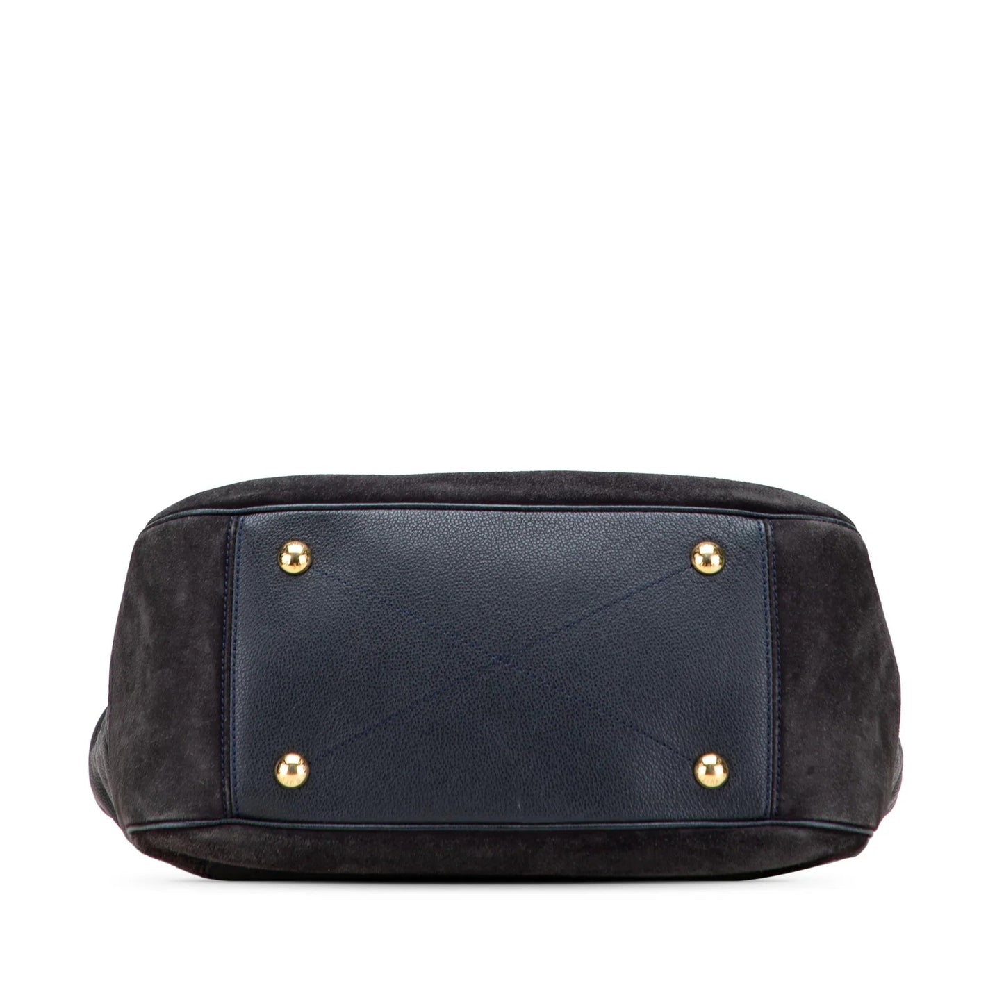 Blue Louis Vuitton Monogram Empreinte Audacie MM Satchel