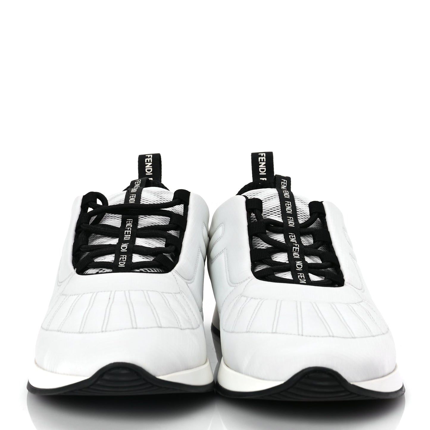 Fendi Nylon FFreedom Sneakers 41 White