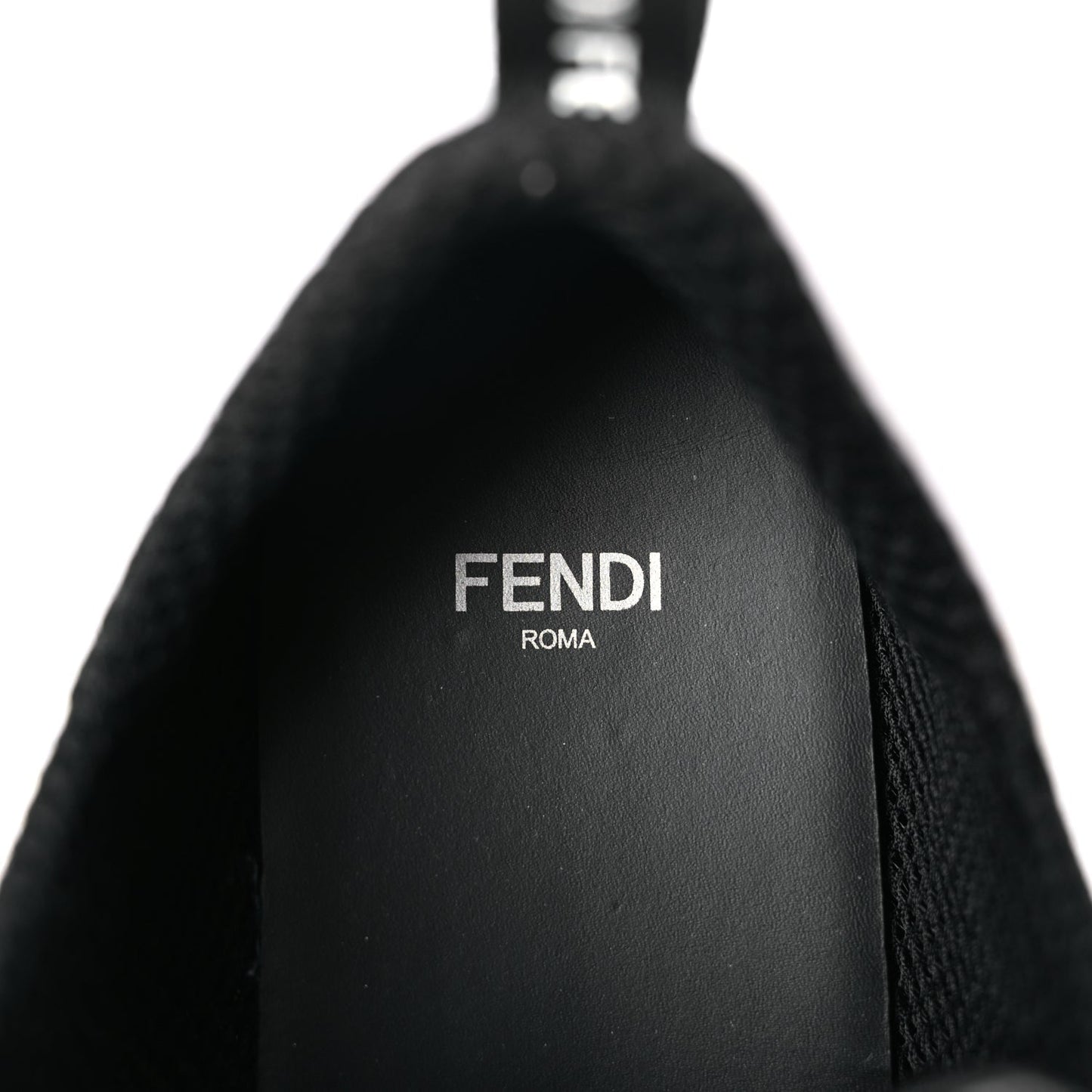 Fendi Nylon FFreedom Sneakers 41 White