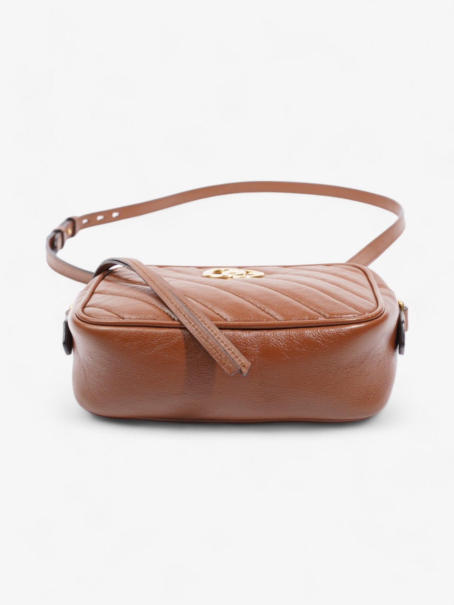 Gucci GG Marmont Brown Matelasse Leather Mini