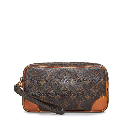 Louis Vuitton Marly Dragonne Clutch PM Monogram Canvas