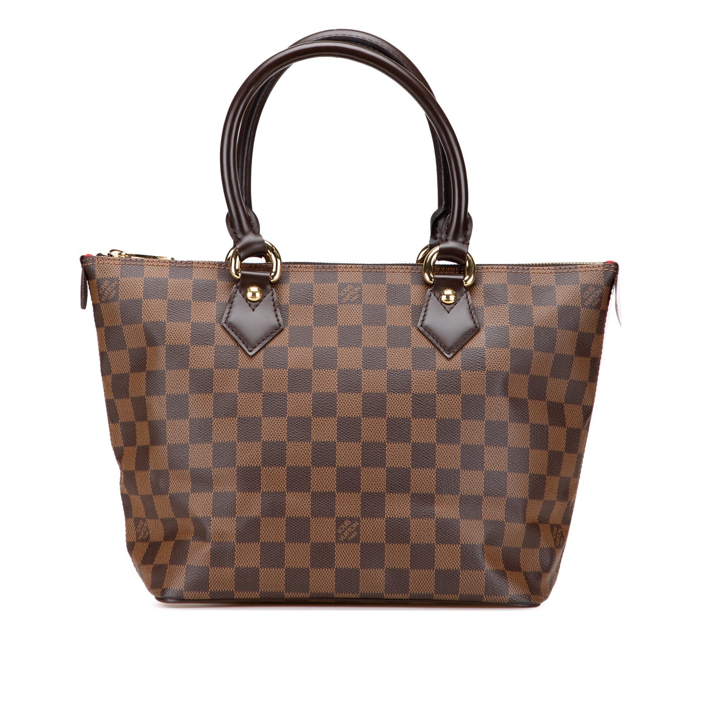 Brown Louis Vuitton Damier Ebene Saleya PM Handbag