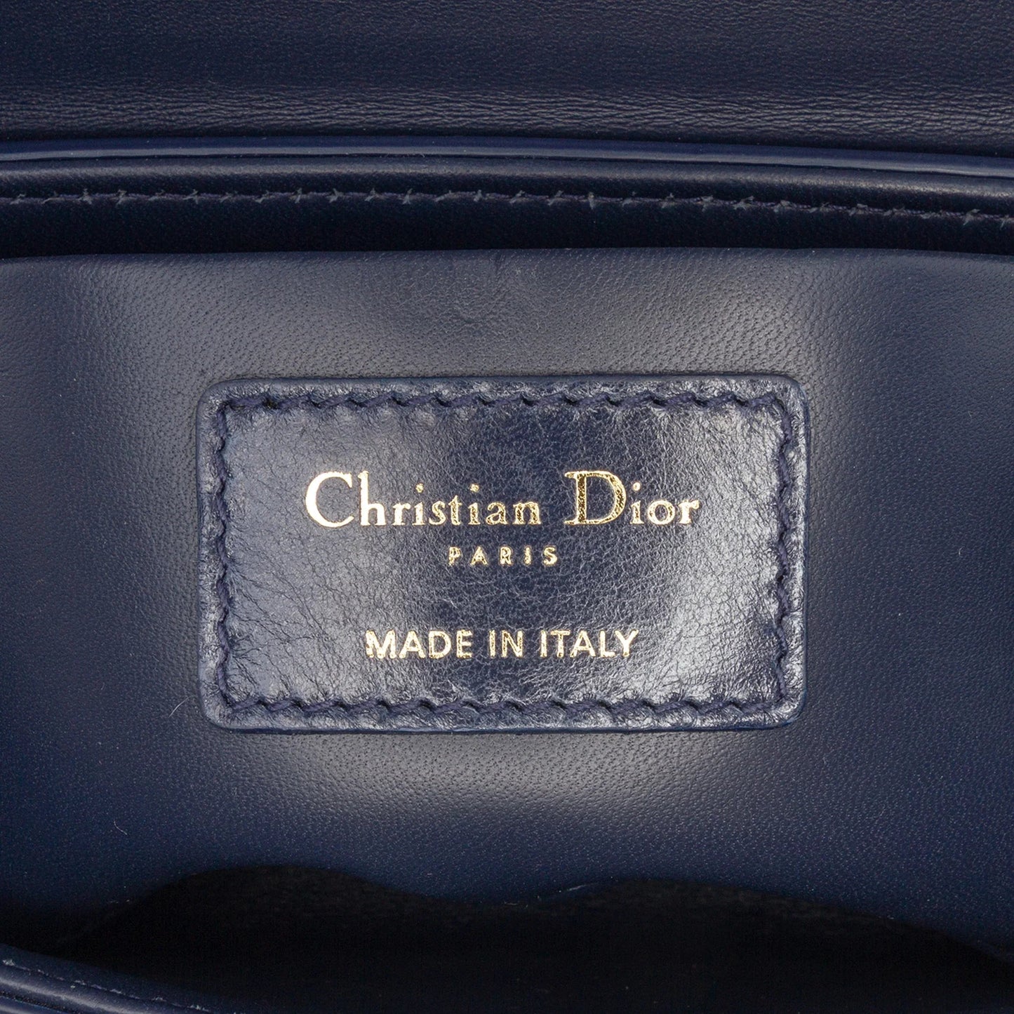 Blue Dior Leather 30 Montaigne Box Bag