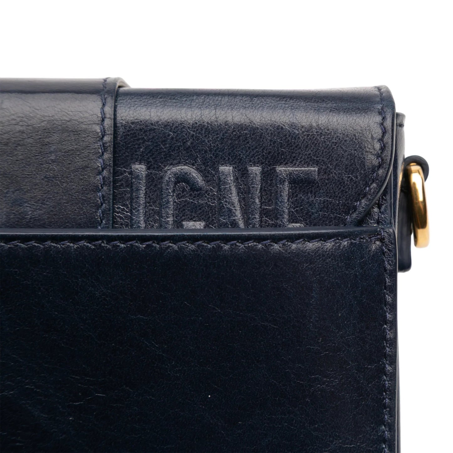 Blue Dior Leather 30 Montaigne Box Bag