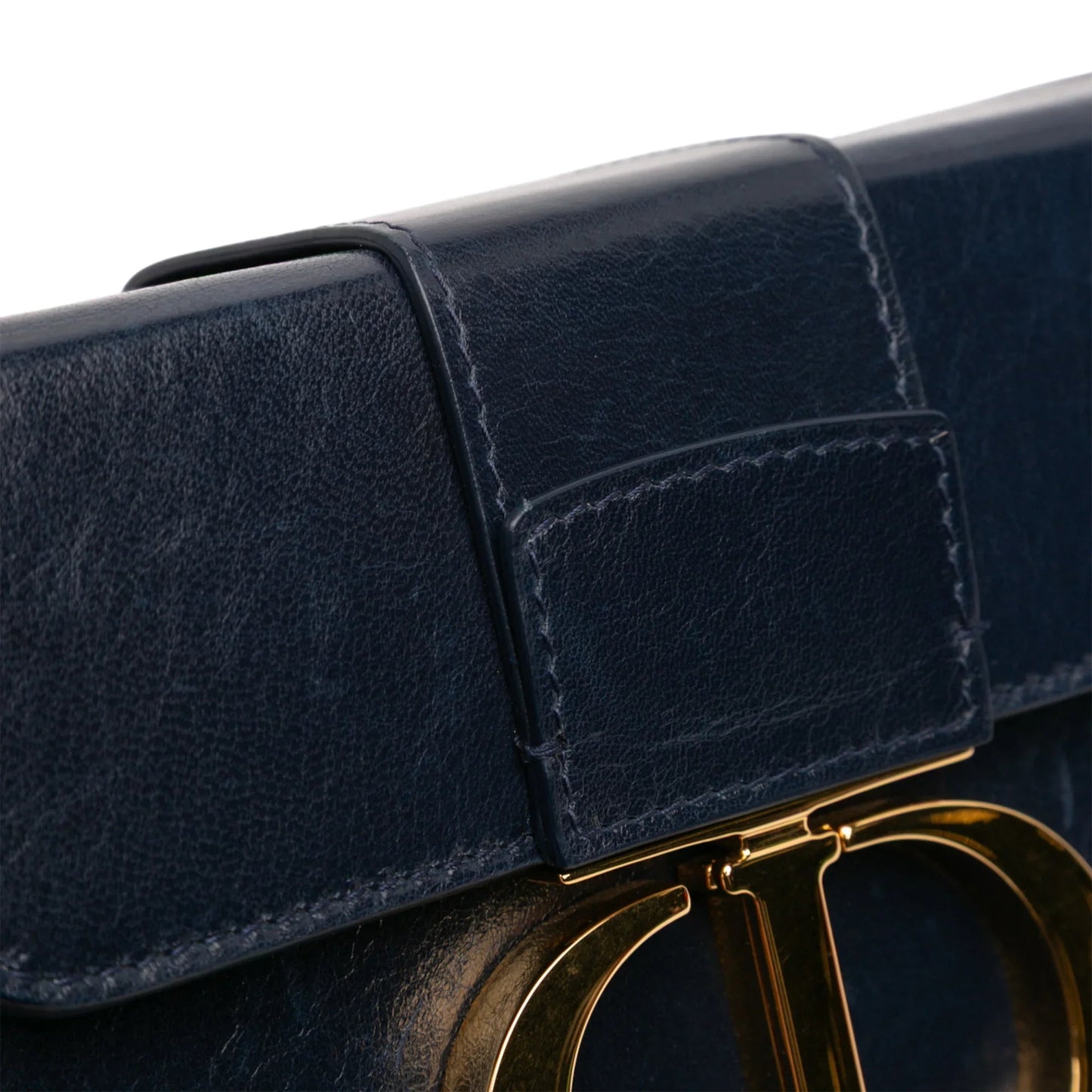 Blue Dior Leather 30 Montaigne Box Bag