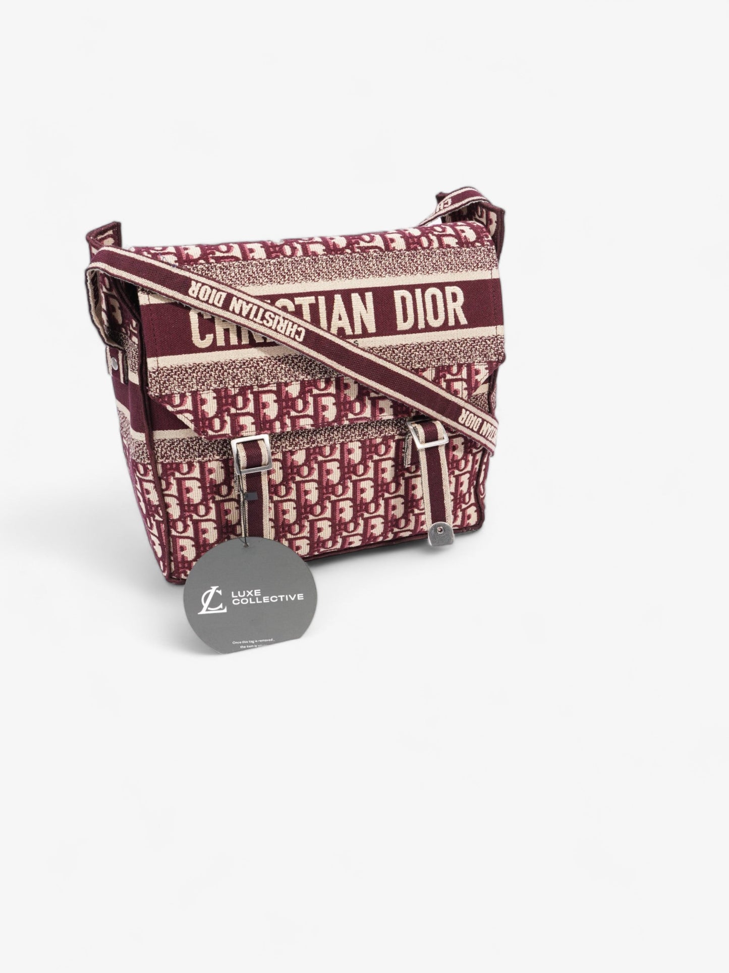 Christian Dior Diorcamp Messenger Burgundy Dior Oblique Canvas Medium
