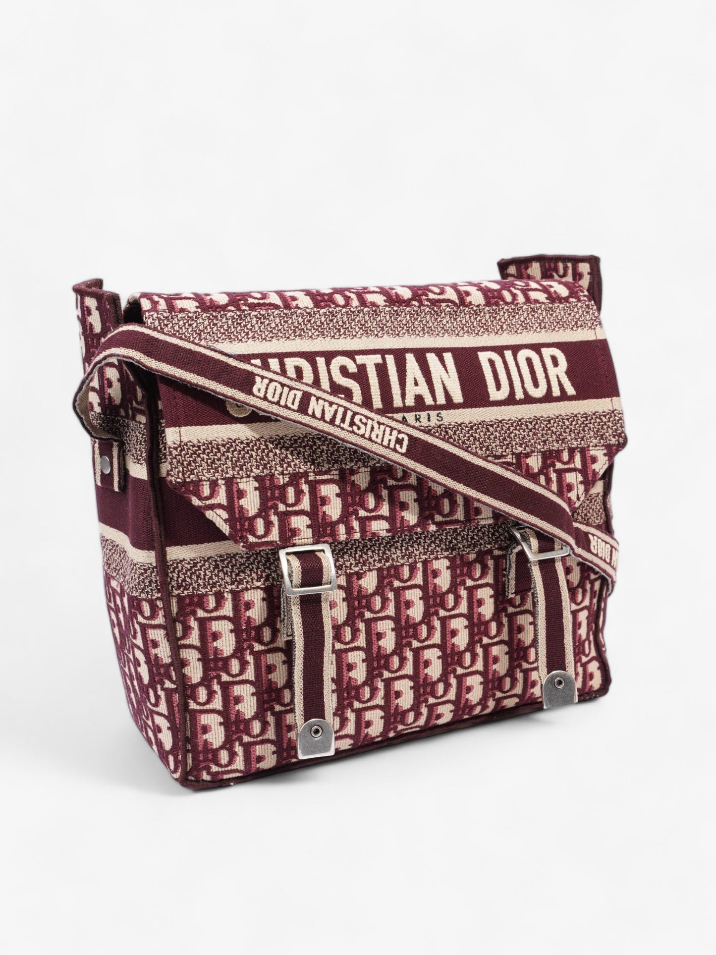 Christian Dior Diorcamp Messenger Burgundy Dior Oblique Canvas Medium