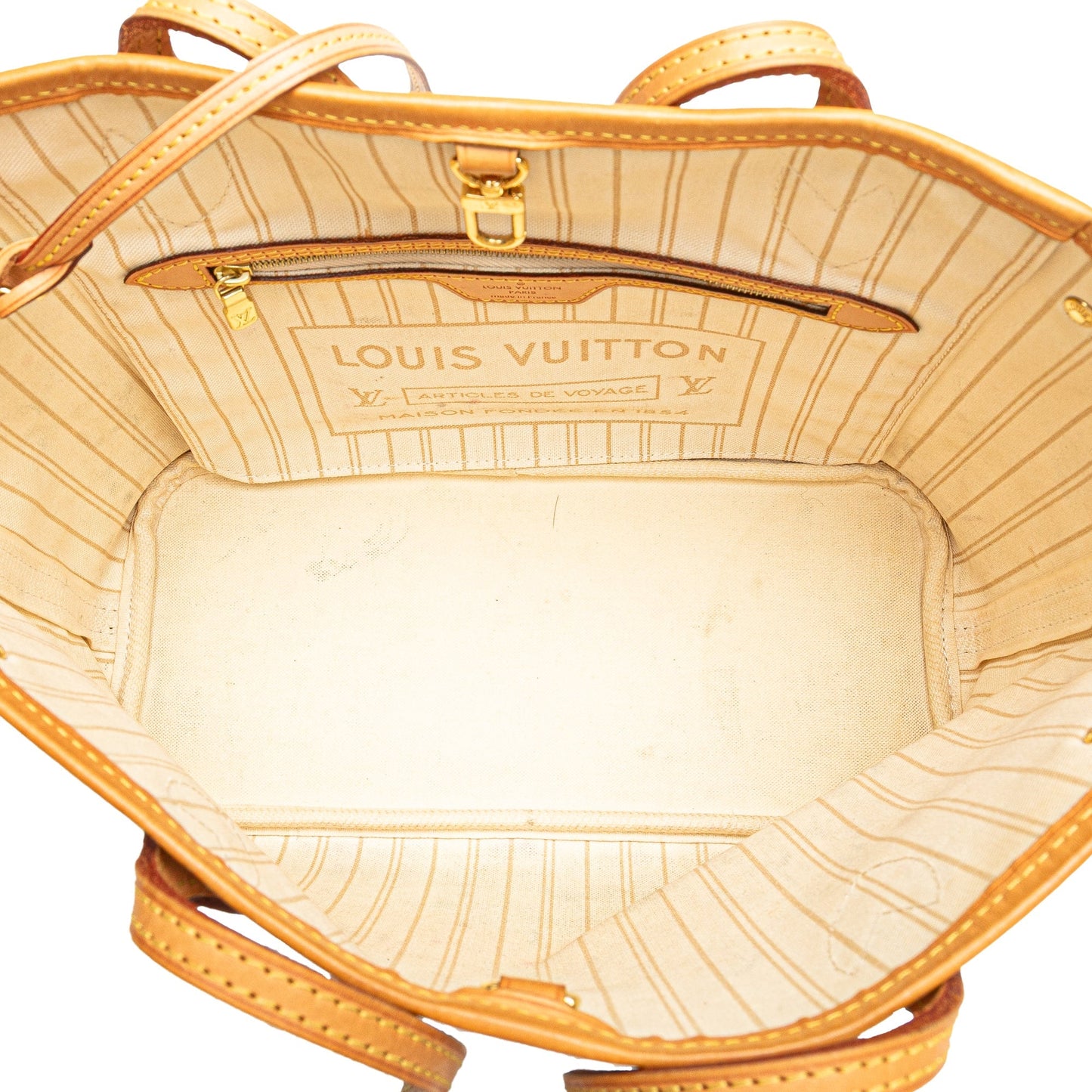 White Louis Vuitton Damier Azur Neverfull PM Tote Bag