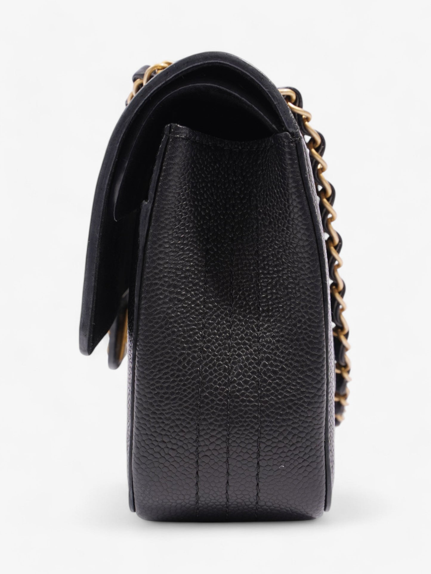 Chanel Classic Double Flap Black Caviar Leather Medium