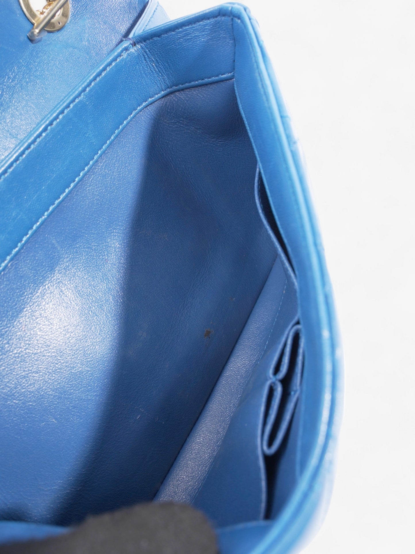 Chanel Trendy CC Blue Lambskin Leather Medium