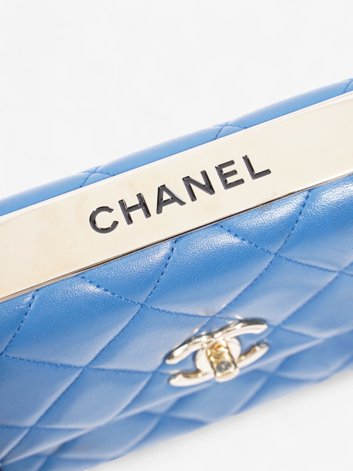 Chanel Trendy CC Blue Lambskin Leather Medium
