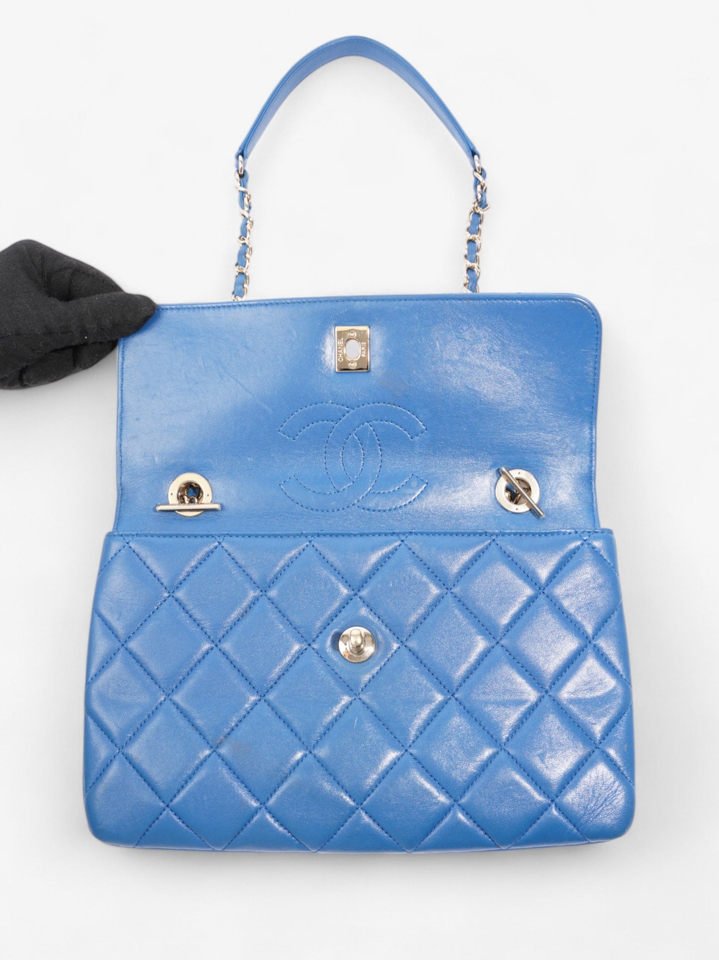Chanel Trendy CC Blue Lambskin Leather Medium