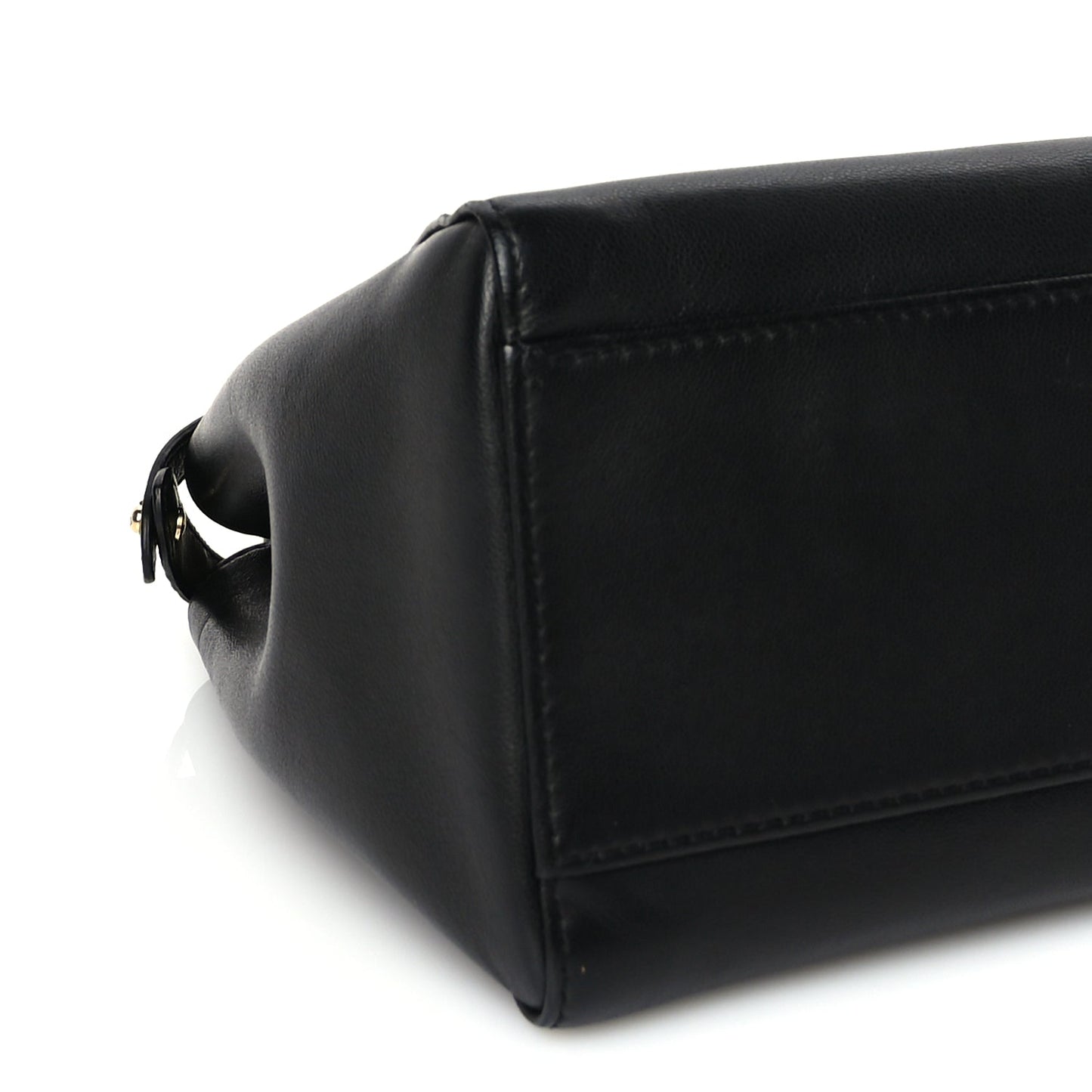 Fendi Nappa Mini Peekaboo Iconic Satchel Black