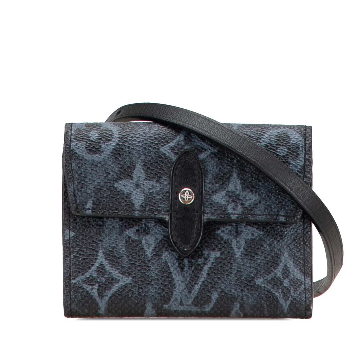 Black Louis Vuitton Monogram Pastel Cross Card Holder
