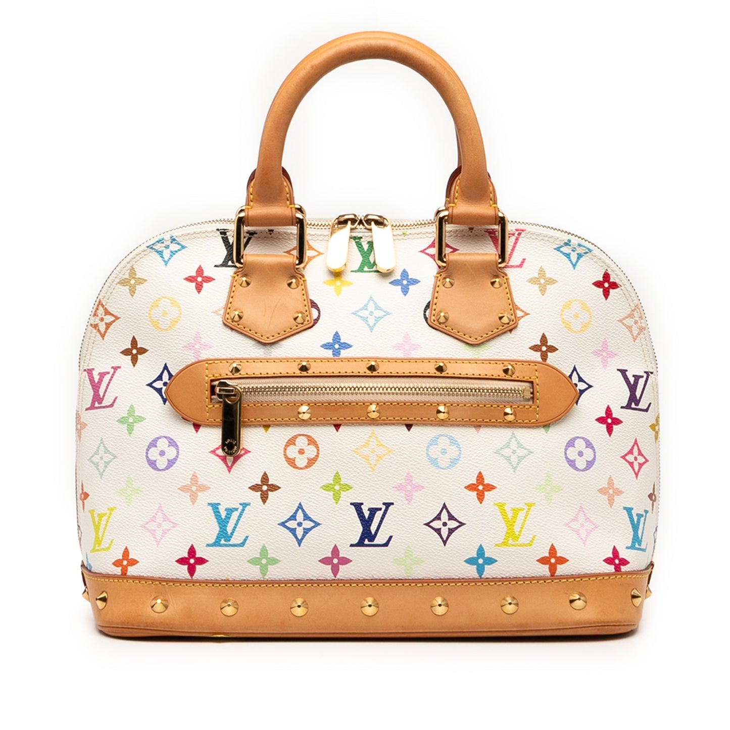 White Louis Vuitton Monogram Multicolore Alma PM Handbag