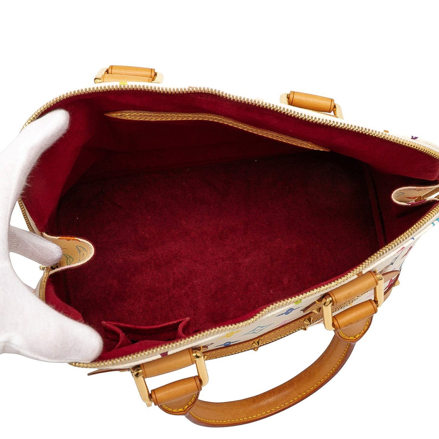 White Louis Vuitton Monogram Multicolore Alma PM Handbag