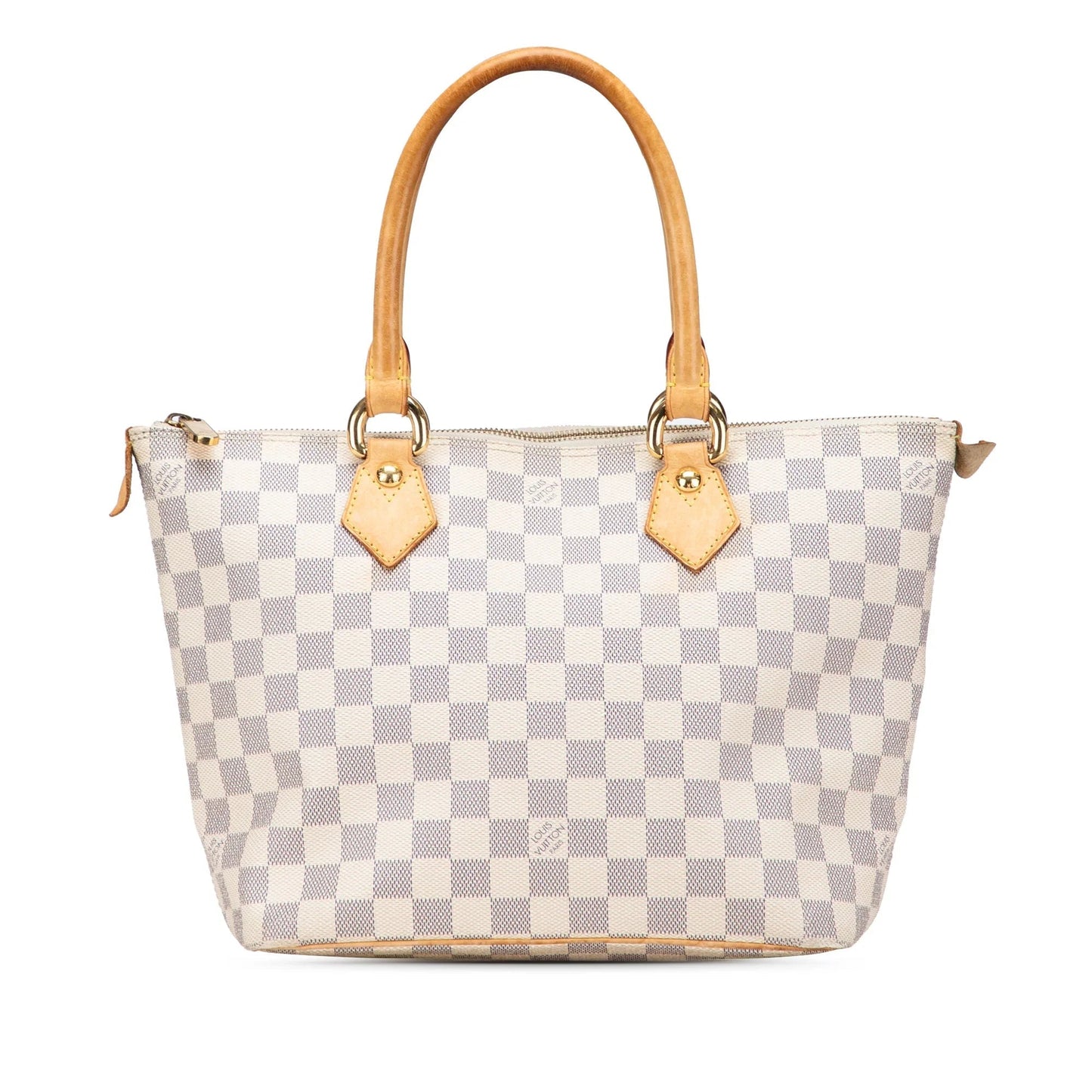 White Louis Vuitton Damier Azur Saleya PM Handbag
