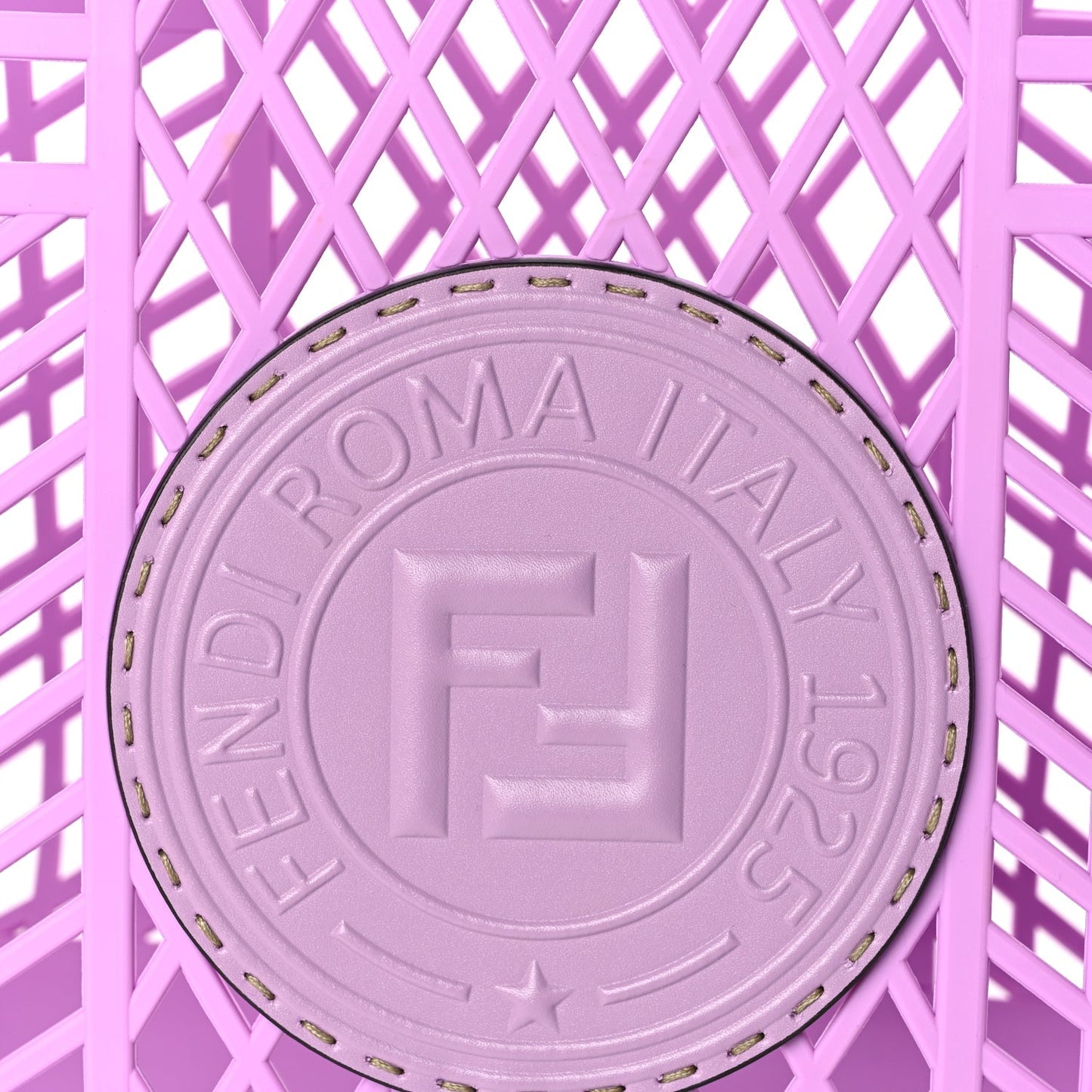 Fendi Recycled Plastic Vitello Liberty Matte Medium Fendi Basket Violetta