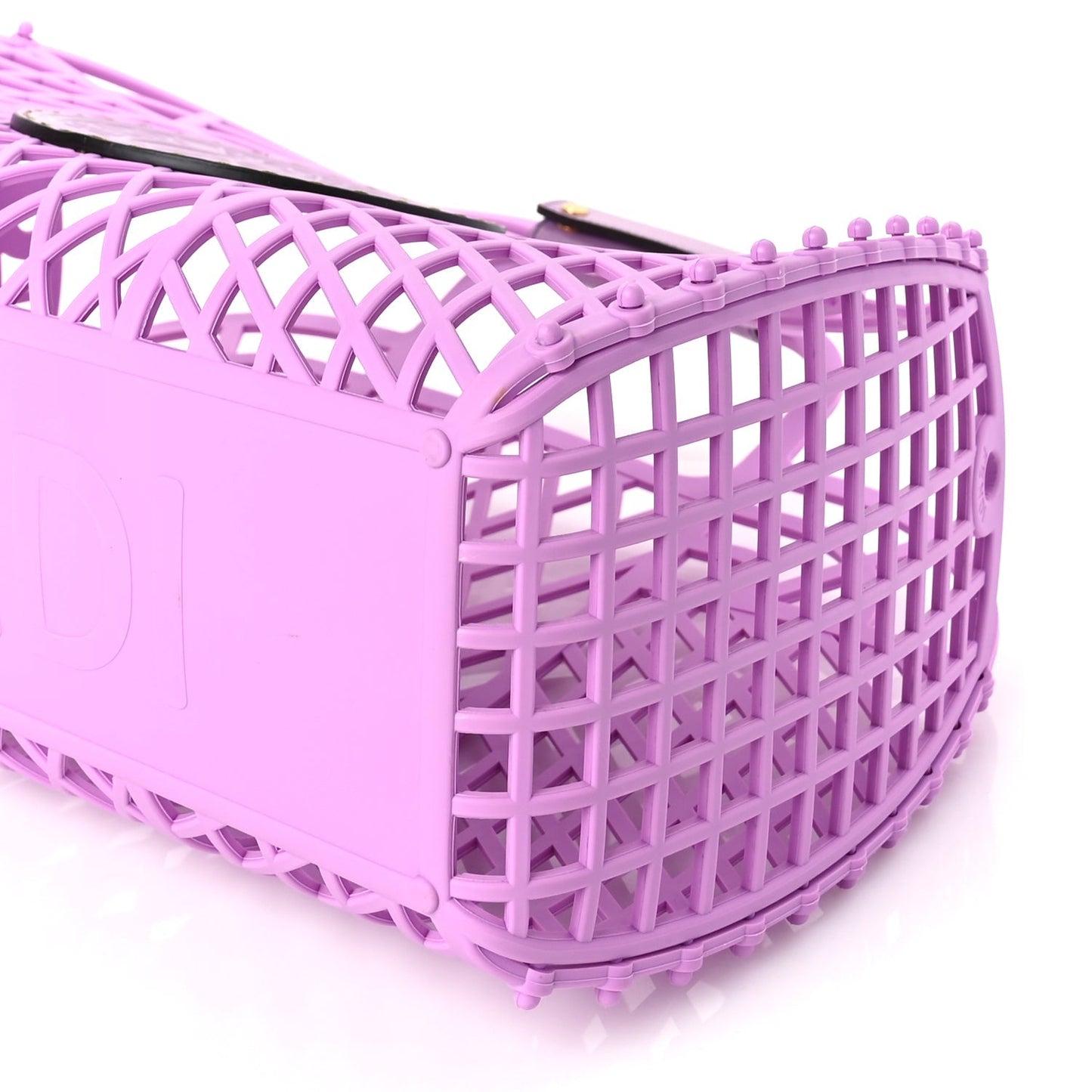 Fendi Recycled Plastic Vitello Liberty Matte Medium Fendi Basket Violetta