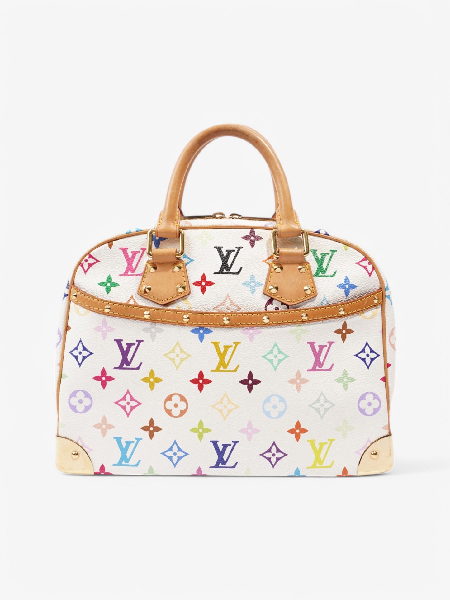 Louis Vuitton x Murakami Monogram Multicolor Trouville Bag White  / Multicolour Coated Canvas