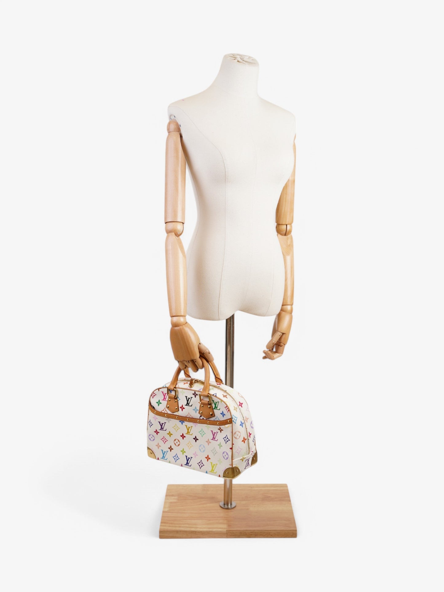 Louis Vuitton x Murakami Monogram Multicolor Trouville Bag White  / Multicolour Coated Canvas