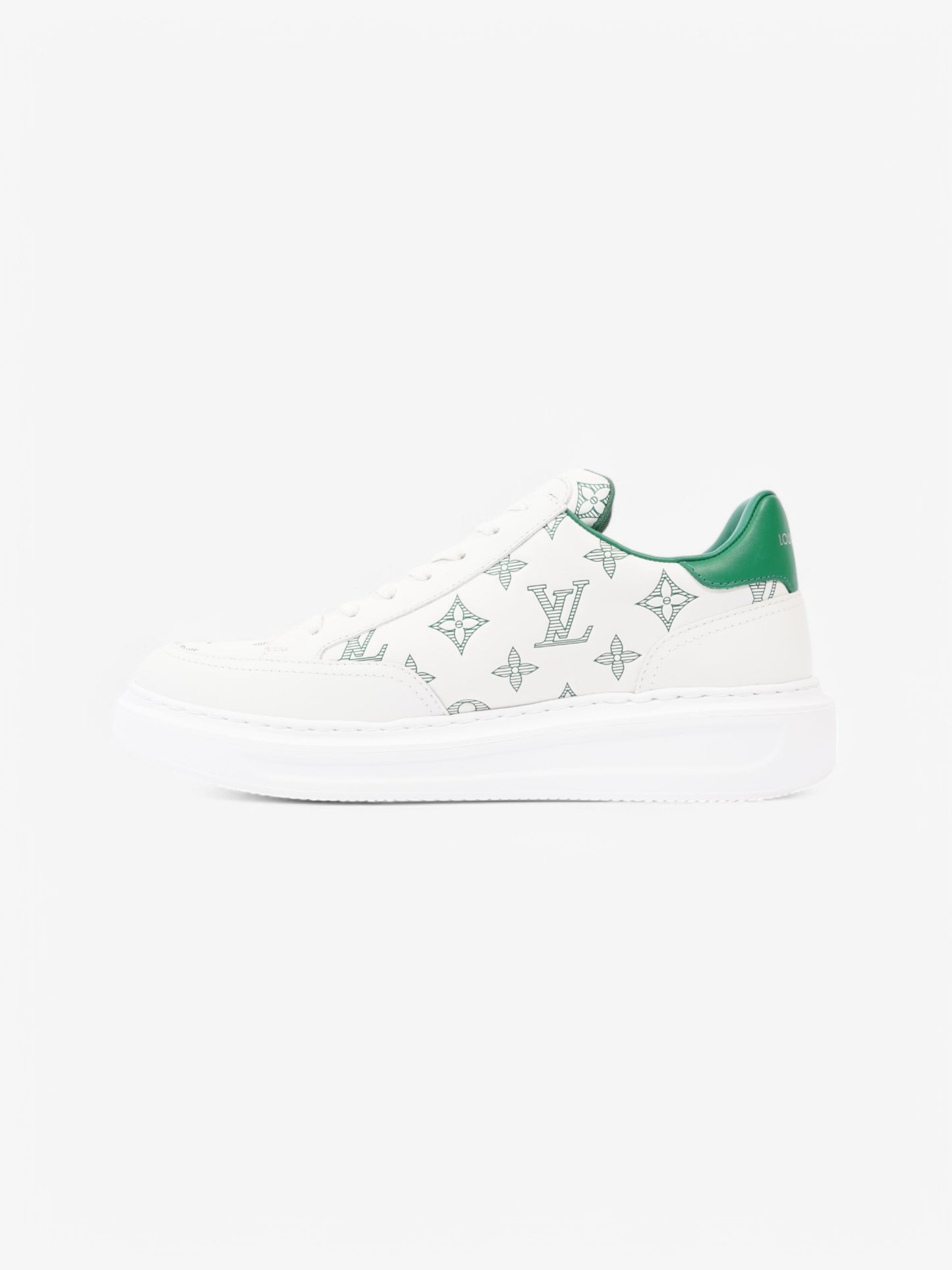 Louis Vuitton Beverley Hills White  / Green Leather EU 41.5 UK 7.5
