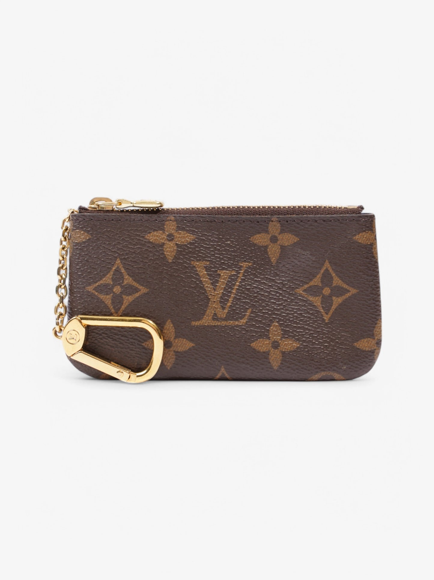 Louis Vuitton Key Pouch Monogram / Gold Coated Canvas