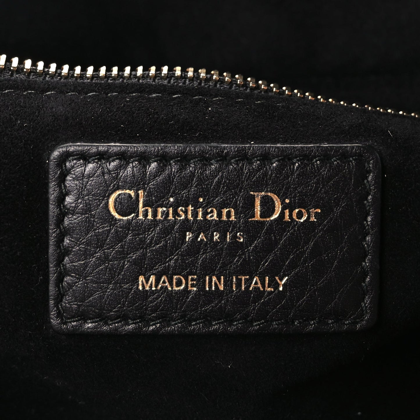Christian Dior Grained Calfskin Cannage Large Supple Lady Dior Black