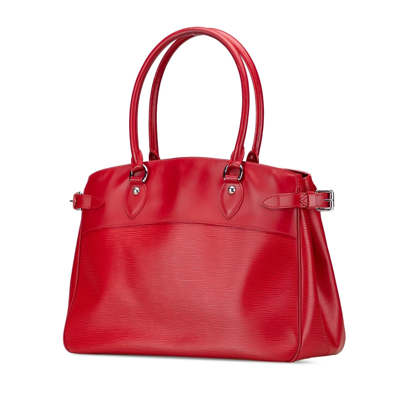 Red Louis Vuitton Epi Passy GM Handbag