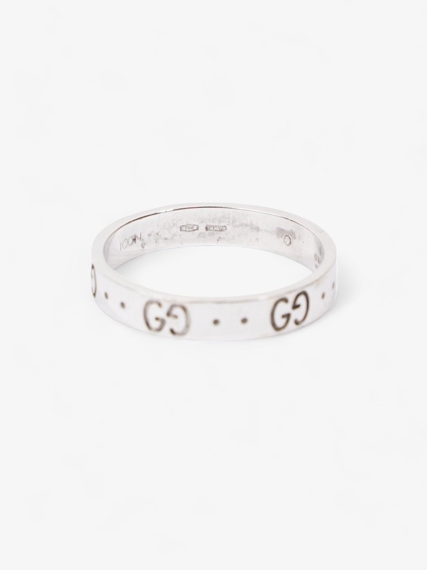 Gucci Icon Thin Ring White Gold White Gold 19 (Circumference - 59mm)