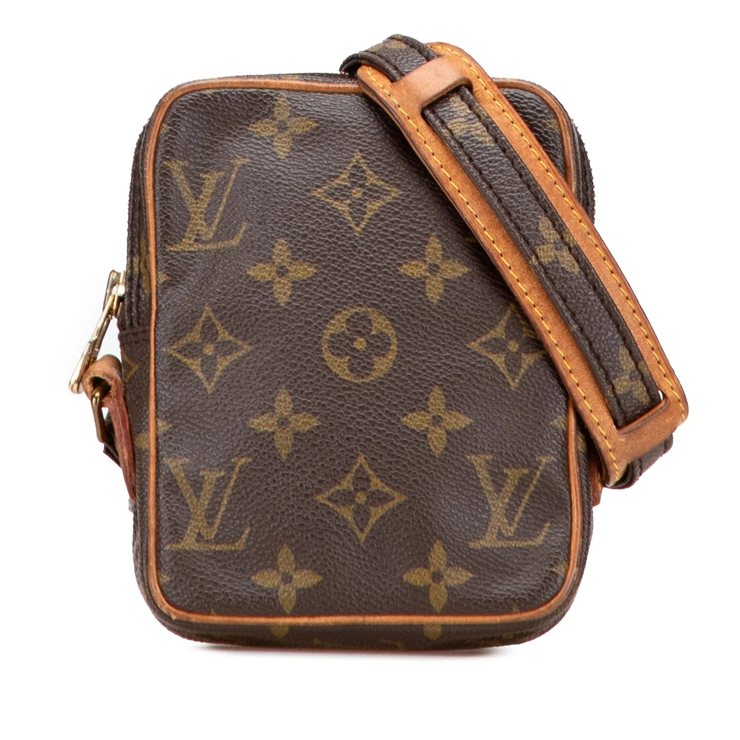 Brown Louis Vuitton Monogram Mini Danube Crossbody Bag