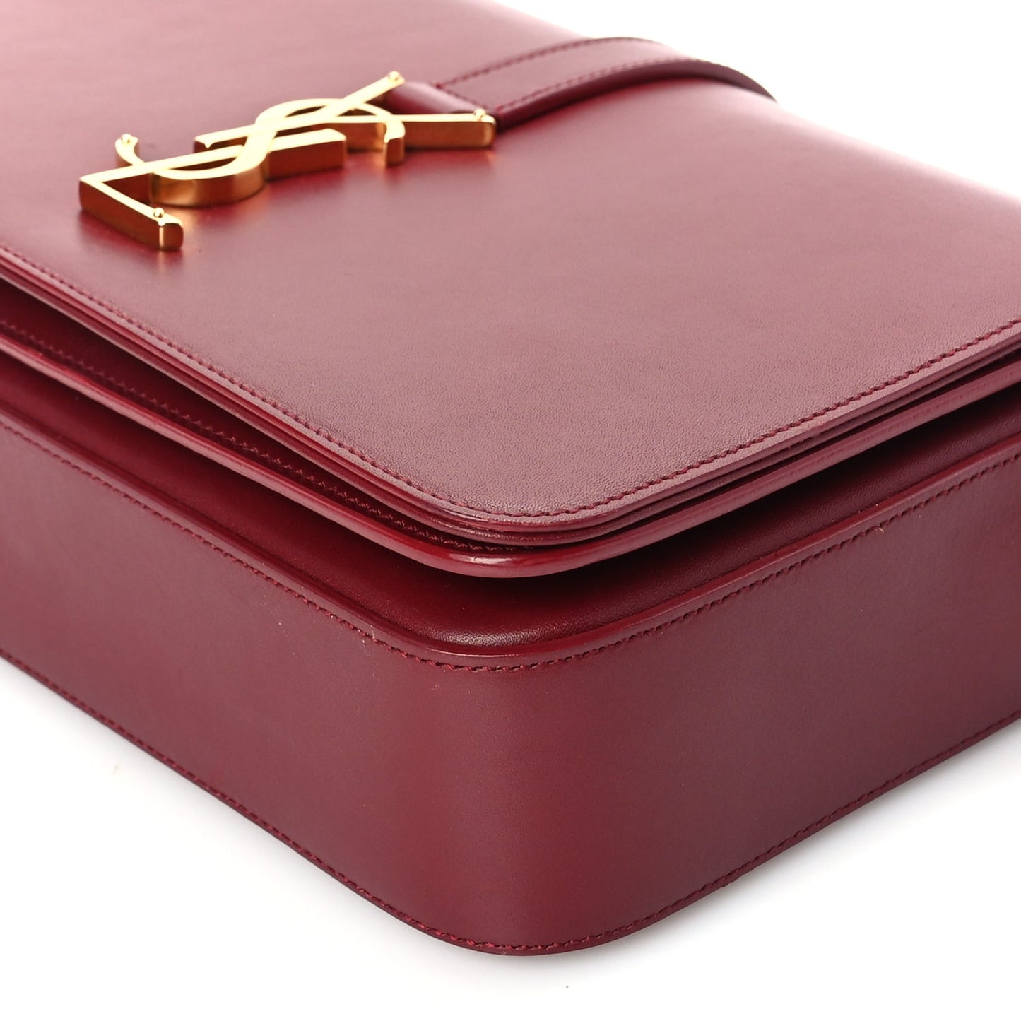 Saint Laurent Calfskin Medium Classic Monogram Universite Bag  Oxblood