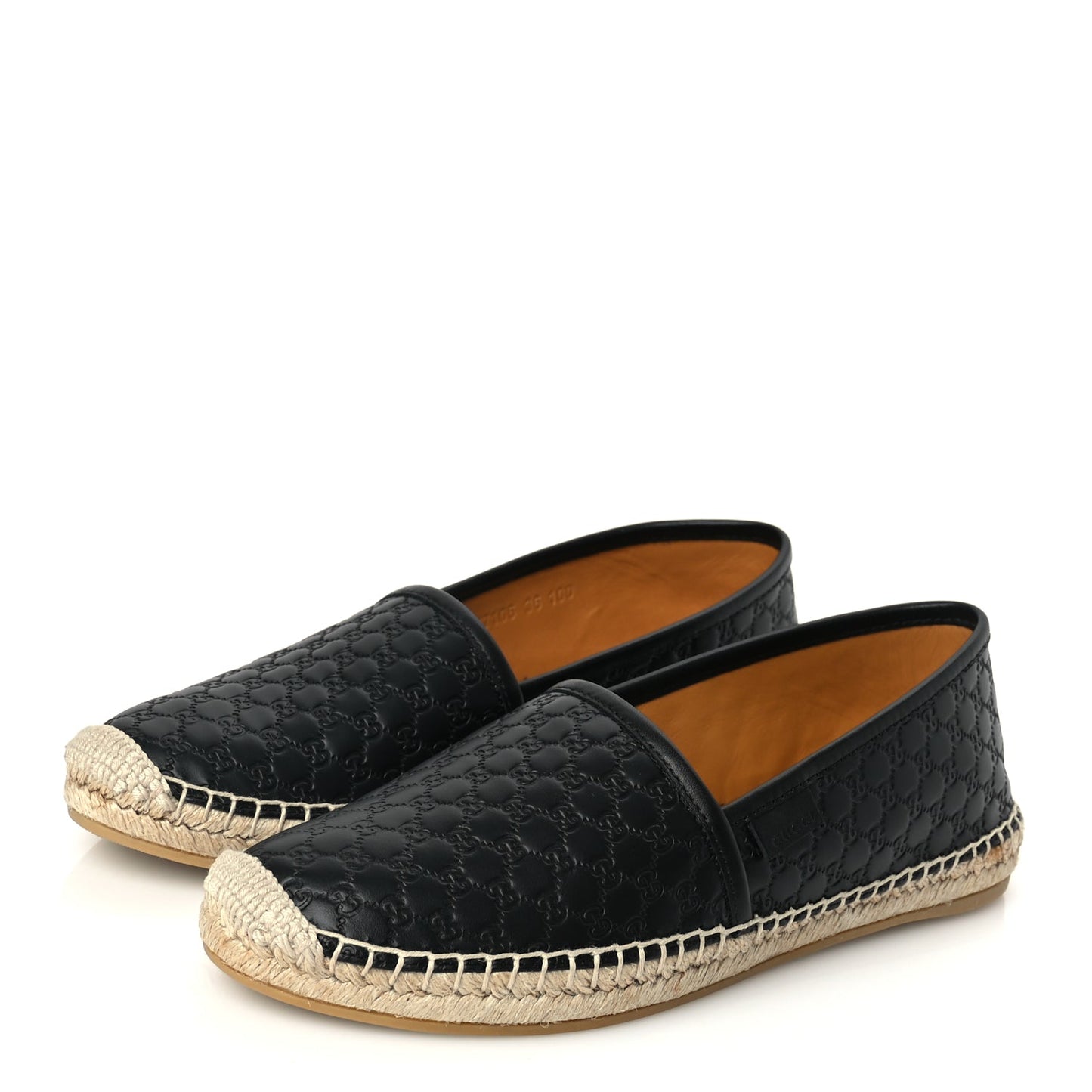 Gucci Microguccissima Signature Espadrilles 36 Black