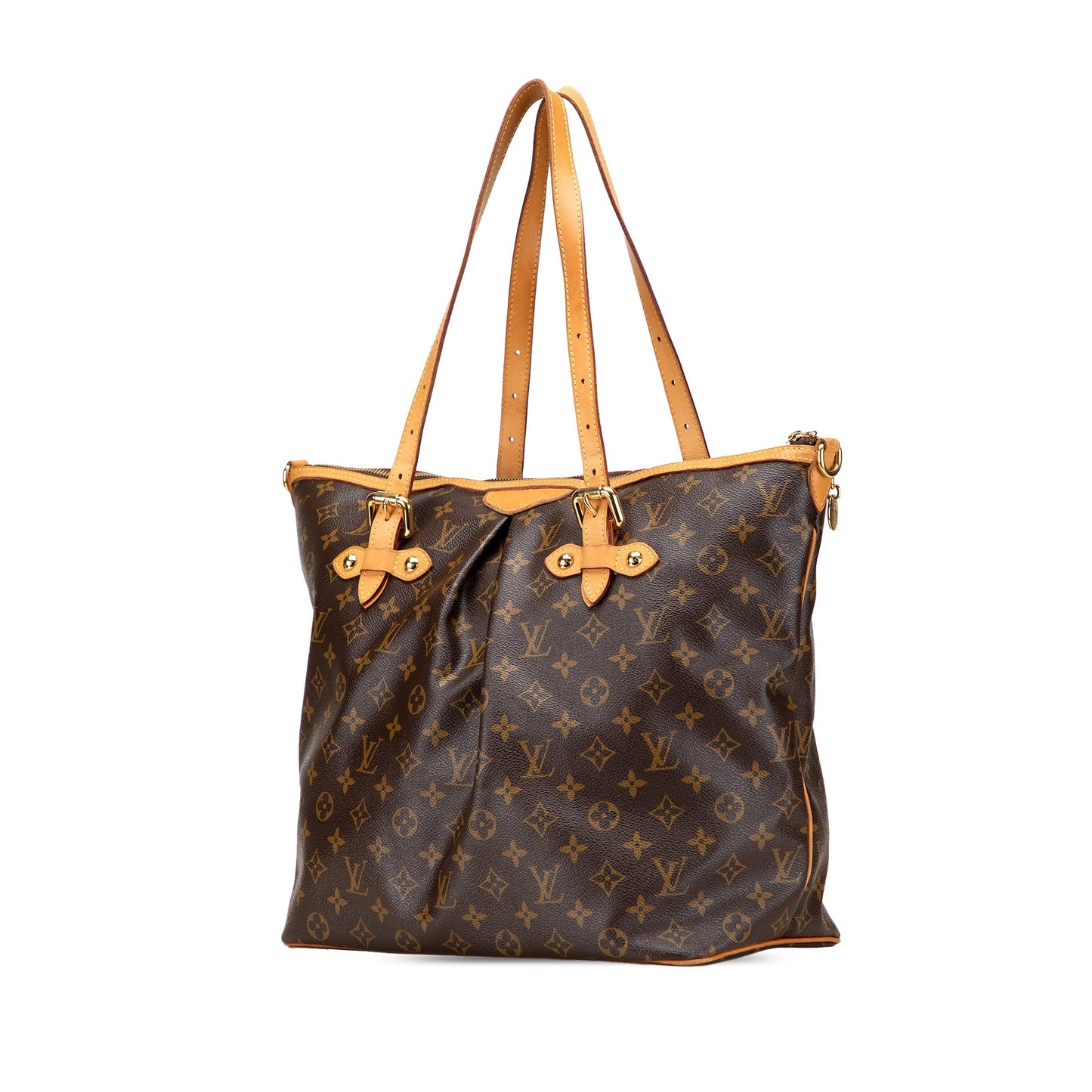 Brown Louis Vuitton Monogram Palermo GM Satchel