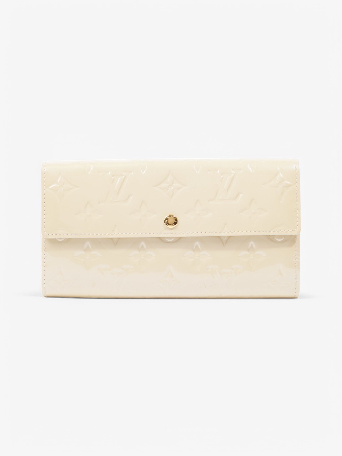 Louis Vuitton Sarah Wallet Cream Vernis Leather