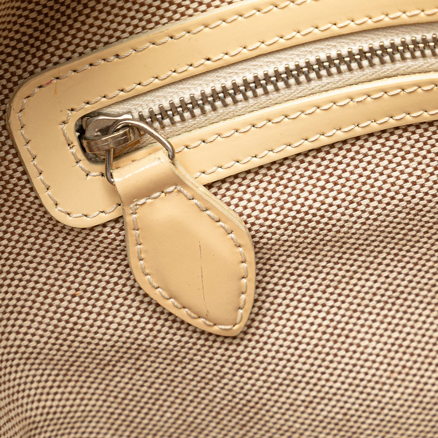 Brown Dior Diorissimo Trotter Patent Tote