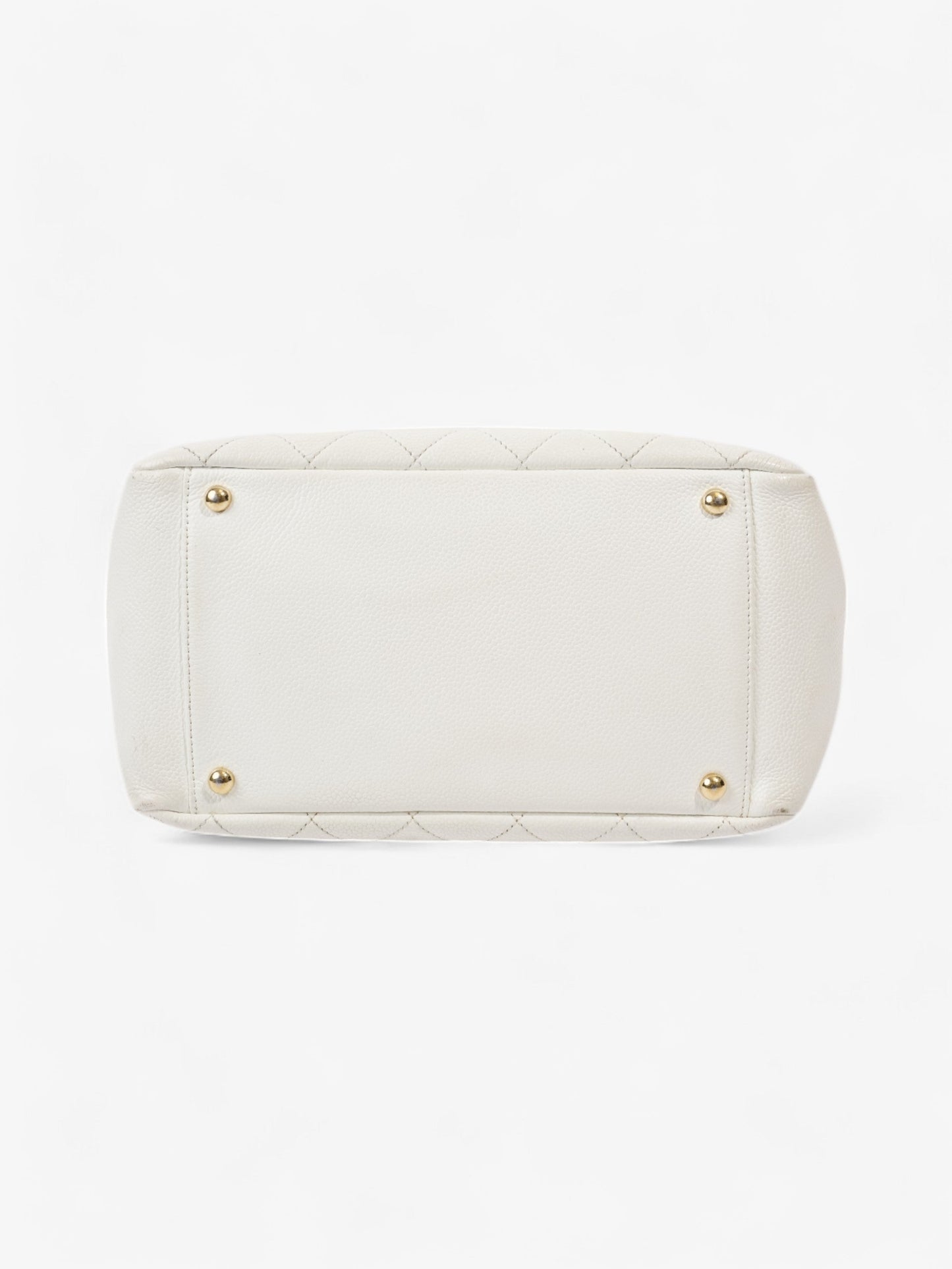 Chanel Timeless Tote White Caviar Leather Petite
