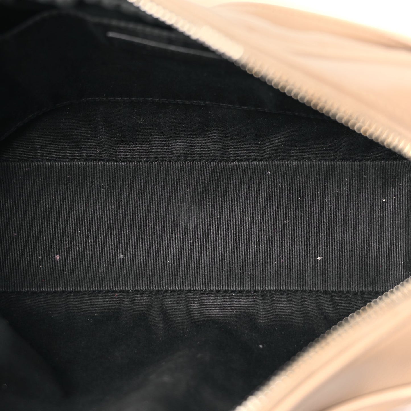 Saint Laurent Calfskin Matelasse Monogram Lou Camera Bag Dark Beige