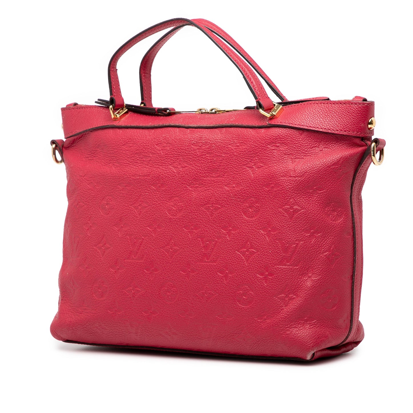 Red Louis Vuitton Monogram Empreinte Bastille PM Satchel