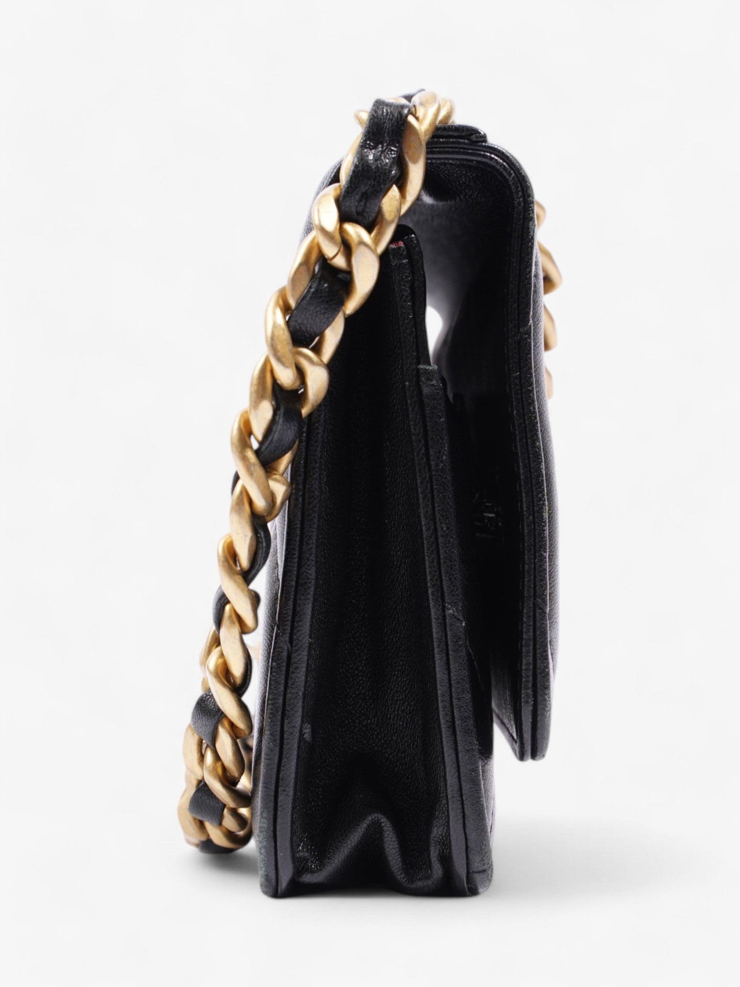 Chanel Wallet on Chain Black Lambskin Leather 19